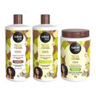 Kit Óleo de Coco com 3 Produtos, Salon Line, SOS Cachos, 1L e 1kg