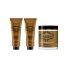 Kit Oleo De Ricino+D'Pantenol Maxihair 500Ml Shamp+Cond+Masc