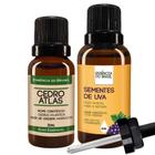 Kit Óleo Essen. Cedro Atlas 20Ml + Vegetal Sementes Uva 30Ml