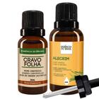 Kit Óleo Essen. Cravo Folha 20ml + Vegetal de Alecrim 30ml - Essência do Brasil