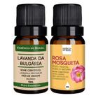 Kit Óleo Essen. Lavanda Bulgária + Vegetal R. Mosqueta 10ml - Essência do Brasil