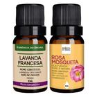 Kit Óleo Essen. Lavanda Francesa + Vegetal R. Mosqueta 10ml - Essência do Brasil