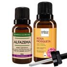 Kit Óleo Essencial Alfema 20Ml + Vegetal R. Mosqueta 30Ml - Essência Do Brasil