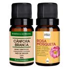 Kit Óleo Essencial Cânfora Branca + Vegetal R. Mosqueta 10Ml - Essência Do Brasil