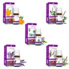 Kit Óleo Essencial de Melaleuca (Tea Tree), Alecrim, Laranja Doce, Menta Piperita e Lavanda 10ml WNF