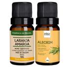 Kit Óleo Essencial Laranja Amarga + Vegetal de Alecrim 10ml