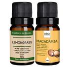 Kit Óleo Essencial Lemongrass + Óleo Vegetal Macadâmia 10ml