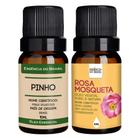 Kit Óleo Essencial Pinho + Óleo Vegetal Rosa Mosqueta 10ml - Essência do Brasil