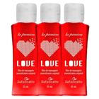 Kit Óleo para Massagem Love Hot Morango (3 unidades) - Sofisticatto