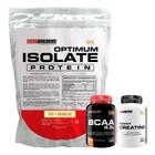 Kit Optimum Isolate Whey Protein 2kg + BCAA 100g + Power Creatina 100g - Bodybuilders