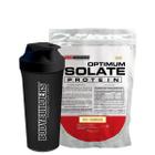Kit Optimum Isolate Whey Protein 2kg + Coqueteleira- Recuperação Muscular - Bodybuilders