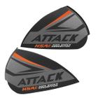 Kit Orelhas Laterais P/ Capacete New Attack Hsa Brilhante