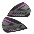 Kit Orelhas Laterais P/ Capacete New Attack Hsa Brilhante - Pro Tork