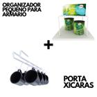 Kit Organizador De Armário Prateleira Cozinha Pequeno E Suporte De Xícaras