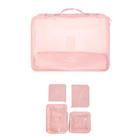 Kit organizador de mala ( 4 peças)rosa