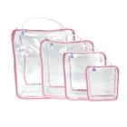 Kit Organizador de roupas transparente resistente com alça - Bubag!