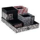 Kit Organizador Marvel Escritório Disney Vingadores Mesa Dac