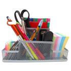 Kit Organizador para Escritório com 4 Partes Prata - Markys Store