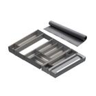 Kit Organizador Porta Talheres Blum + tapete + cortador pvc