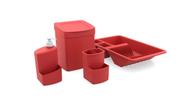 Kit organize sua pia full 4 peças vermelho bold utility