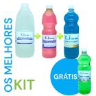 Kit os melhores (flotador 2l + sabao multiuso 1l + removedor rosa 1l + limpador bambu 1l)