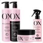 Kit Ox Hialurônico: Shampoo, Condicionador, Máscara e Spray