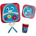 Kit P/Refeição Infantil Fibra Bambu 5PCS - Robo - Quanhe