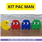 Kit Pac-Man Decorativo 4 Peças Feita Em 3D Presente Criativo