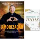 Kit Padre Marcelo Rossi - Menos é Mais Reflexões em Poucas Palavras + Amorização Cura do Coração Diário Espiritual - Planeta