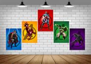 Kit Painel Com 5Un Vingadores/Avengers