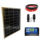 Kit Painel Placa Controlador Solar Fotovoltaica 80w Watts