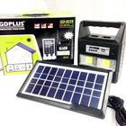 Kit Painel Placa Solar E Bateria 3 Bulbo Led + Radio Usb Mp3