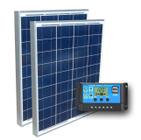 Kit Painel Placa Solar Para Caminhão Carrega Bateria 24V 12V