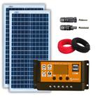 Kit Painel Solar 30w Resun 24V Controlador Azulzinho 30A