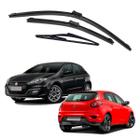 Kit Palheta Limpa Parabrisa Diant Tras Fiat Bravo 2011/2016