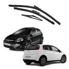 Kit Palheta Limpa Parabrisa Diant Tras Fiat Punto 2008/2017 - Force One