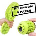 Kit Palmilha Anatomica Confortável Dor Esporão Anti Impacto