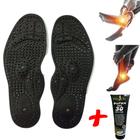 Kit Palmilha Magnética Insole Carvão Para Dores no Calcanhar + Gel 30 Ervas - Aoyama