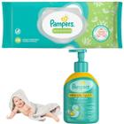 Kit Pampers Baby Sabonete Liquido Lenços Umedecidos Bebê