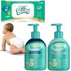 Kit Pampers glicerina LittleBaby 50 un lenço umidecido 200ML