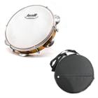 Kit Pandeiro 8 Torelli Natural Tp809Nt + Capa Luxo - Torelli Musical