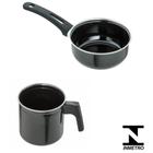 Kit Panela e Caneca Esmaltada 400ml/750ml - Aço Carbono