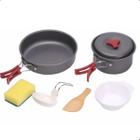 Kit Panelas Camping Portátil 2 Pçs Pesca Compacto Leve - ntk