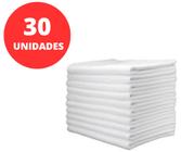 Kit Pano De Prato Branco Liso Cozinha Atacado P/ Bordar 30un