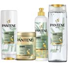 Kit Pantene Bambu Nutre Crescer Shampoo Condicionador Máscara Creme Pentear