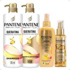 Kit Pantene Pro-V Miracles Queratina: Shampoo 510ml, Condicionador 510ml, Spray e Óleo