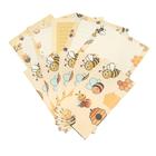 Kit Papéis De Carta Decorados Com 10 + Envelopes Abelhinhas