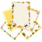 Kit Papéis De Carta Decorados Com 30 Folhas Abelhinhas