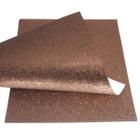 Kit Papel Cardstock Scrapbook Glitter Marrom 5 Unidades