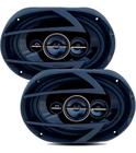 Kit Par Alto Auto Falante 6x9 Aurum Hurricane Preto 520w Rms